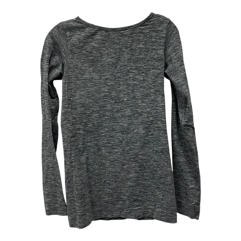 Lounge Wear Athletic Top Ls Crewneck By Athleta In Grey, Size:L