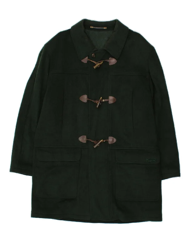 Relaxed Denim DOLOMITEN Mens Duffle Jacket EU 50 Large Green Wool