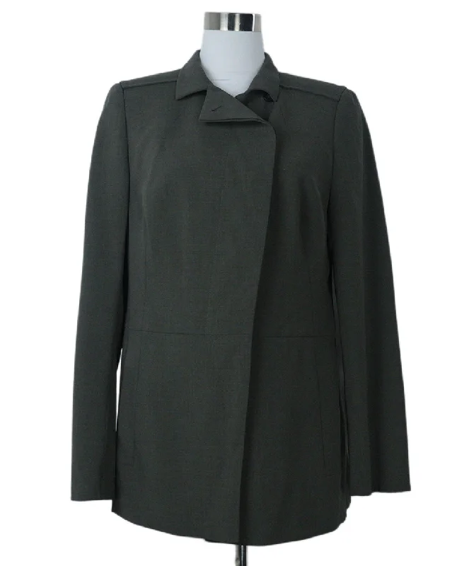Simple Outfits Akris Grey Wool Jacket sz 12