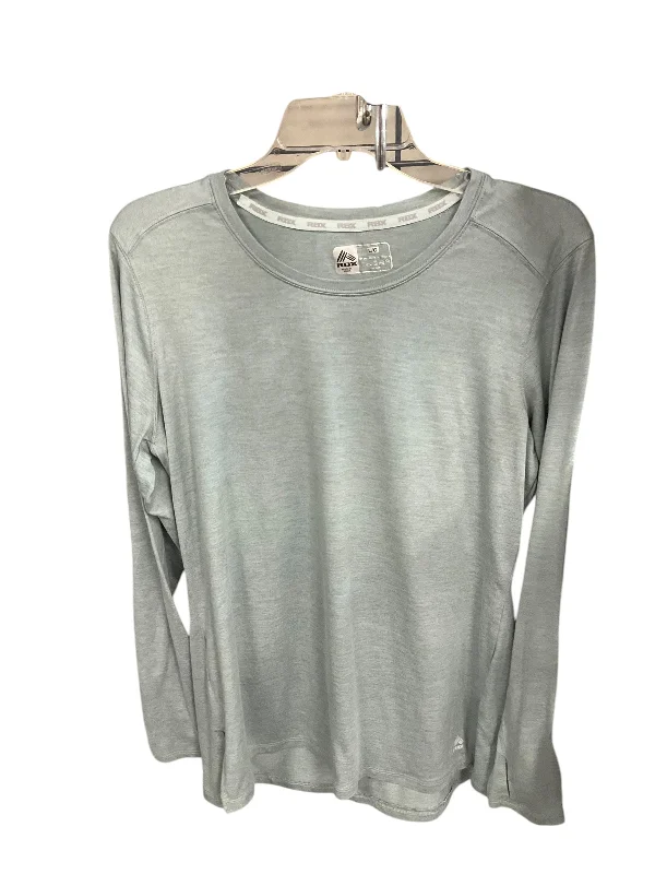 Sports Pants Athletic Top Long Sleeve Crewneck By Rbx In Teal, Size: L
