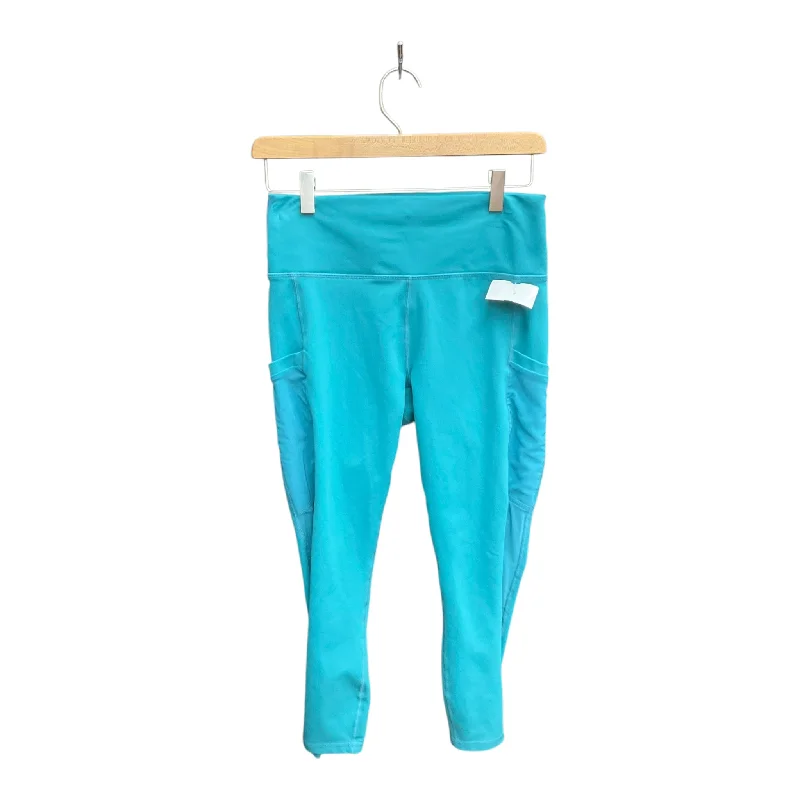Urban Gear Athletic Capris By Fabletics In Aqua, Size: M