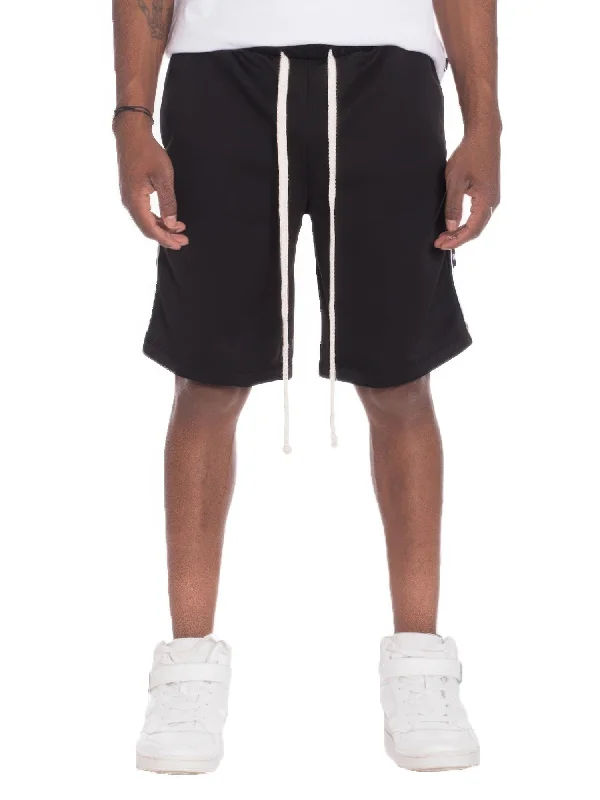 Soft Layers Mens Checkered Stripe Track Shorts