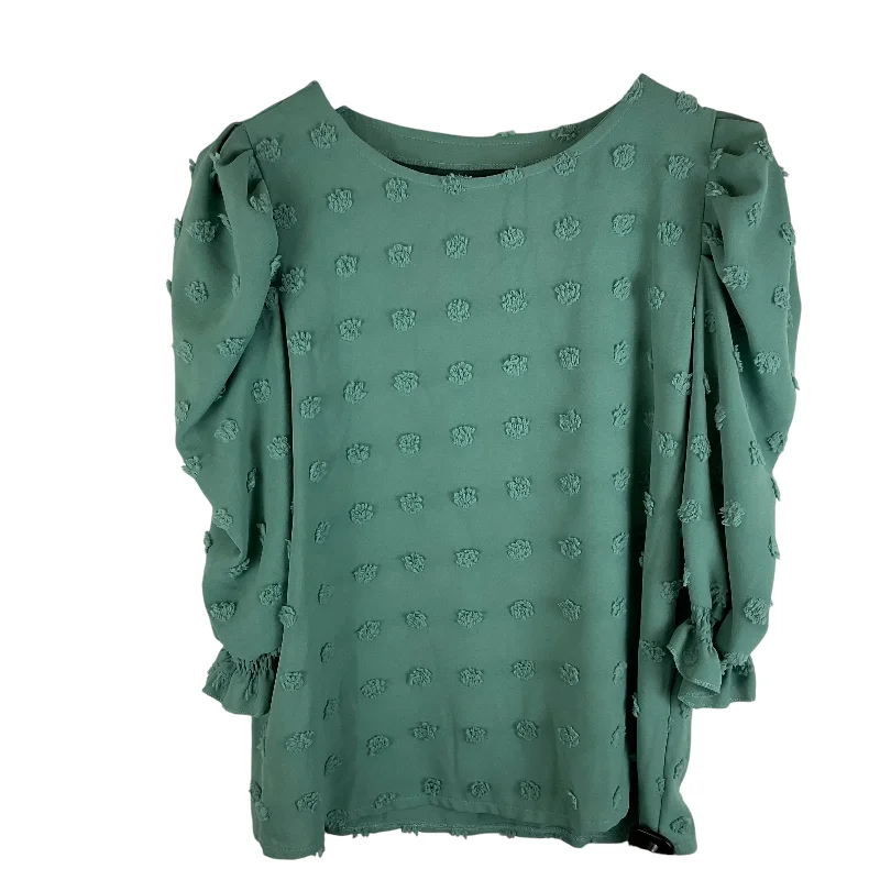 Urban Comfort Top 3/4 Sleeve By Shein In Green, Size: M