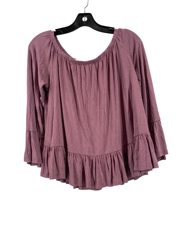 Everyday Comfort Top Long Sleeve By Altard State In Purple, Size: S