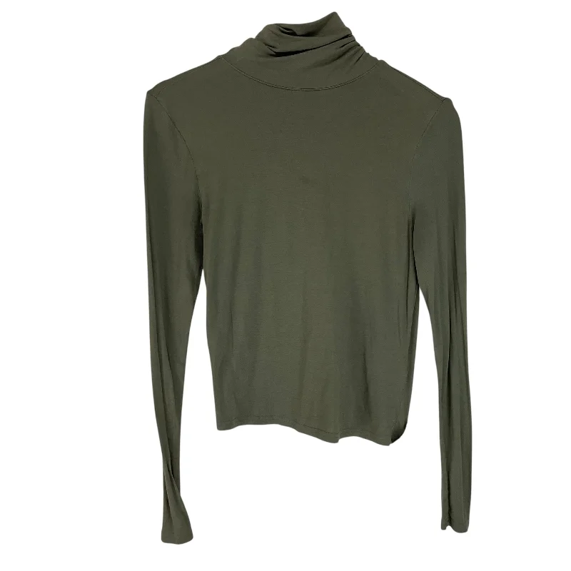 Streetwear Look Top Long Sleeve Basic By Divided In Green, Size: M