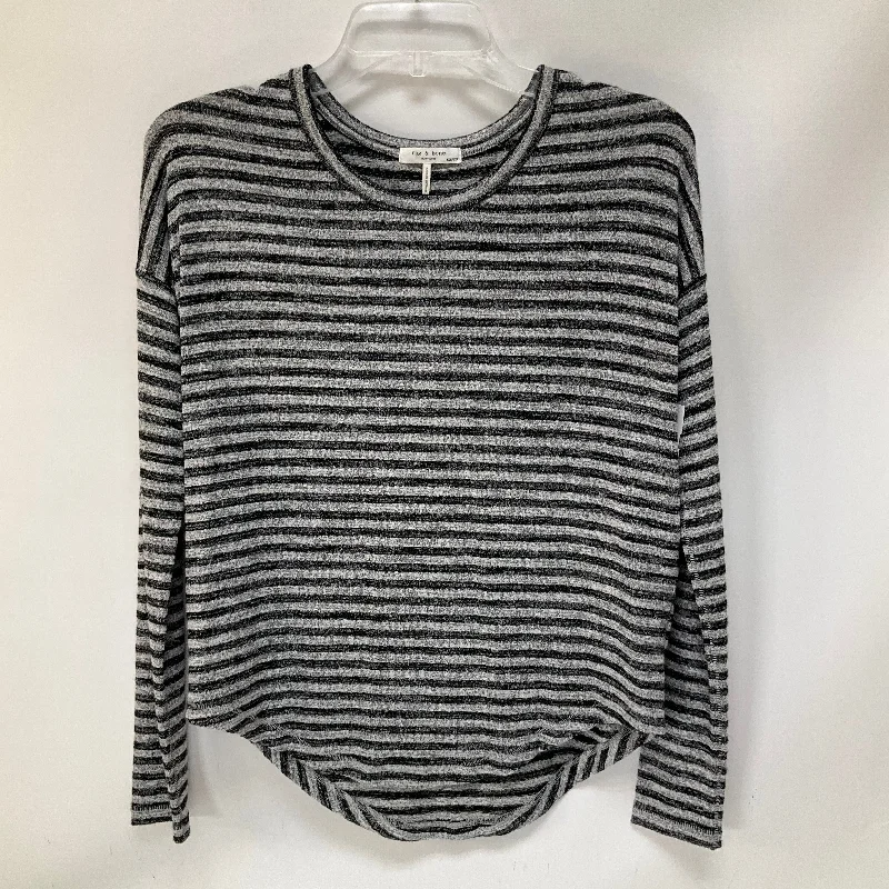Modern Style Top Long Sleeve By Rag And Bone In Striped Pattern, Size: Xxs