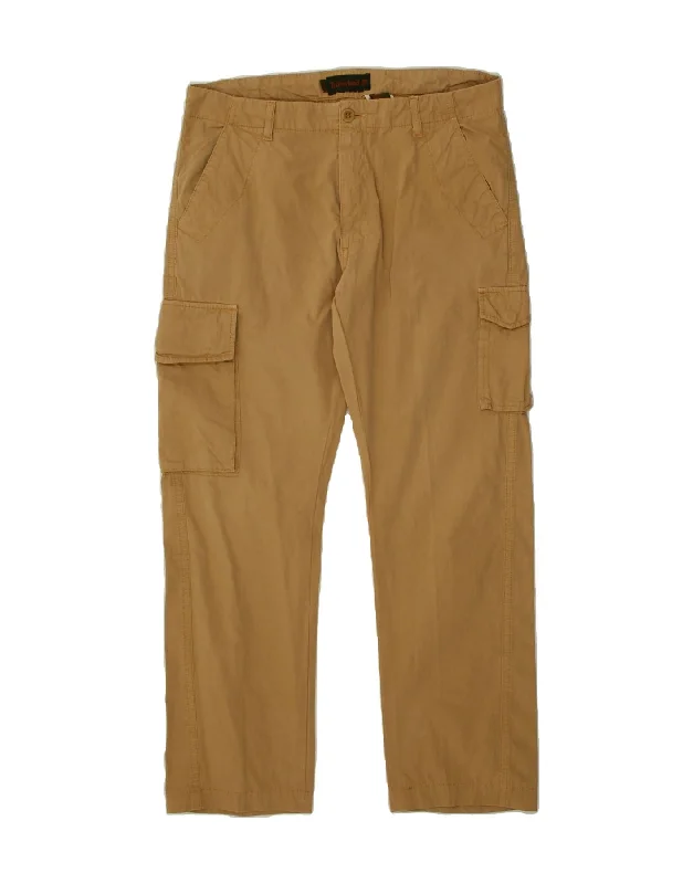 Timeless Style TIMBERLAND Mens Straight Cargo Trousers  W32 L27 Beige Cotton