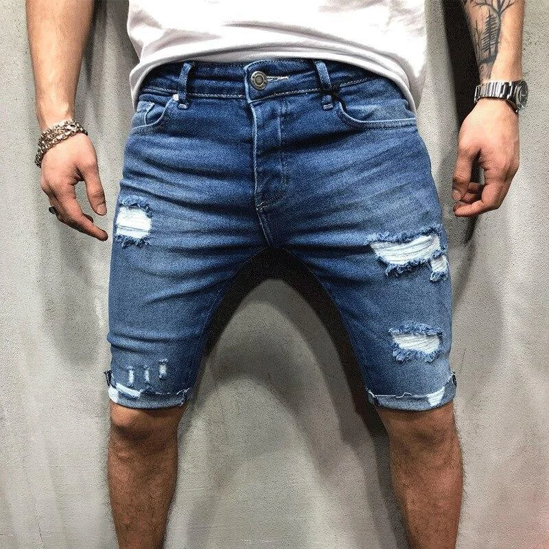 Street Gear Men's Distressed Jean Shorts