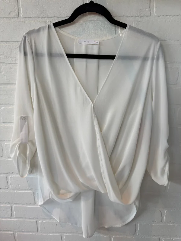 Simple Styles Top Long Sleeve By Lush In Floral Print, Size: S