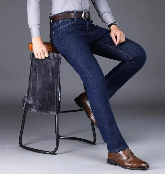 Urban Apparel Winter Men's Warm Formal Jeans