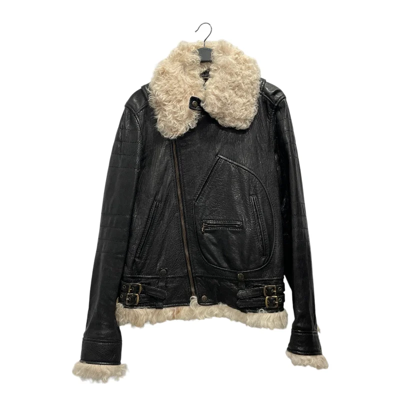Versatile Style DOLCE&GABBANA/Leather Jkt/50/Leather/BRW/Leather Fur Jacket