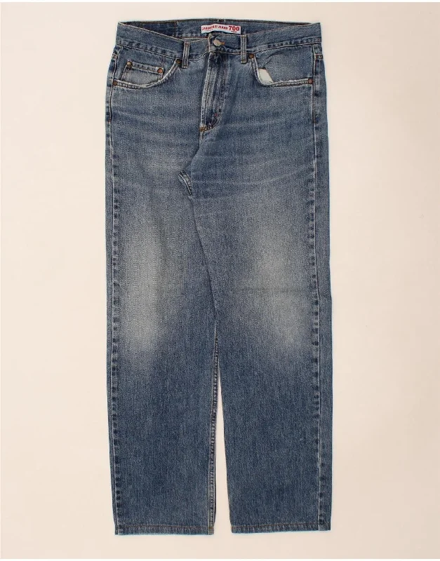 Outdoor Wear CARRERA Mens 700 Straight Jeans W34 L31 Blue Cotton