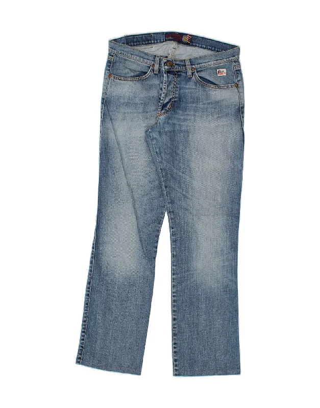 Soft Fabrics ROY ROGERS Mens Pocket Money Straight Jeans W34 L31 Blue Cotton