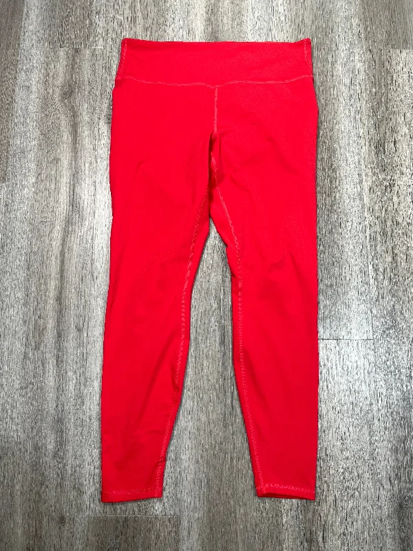 Athletic Leggings By All In Motion In Red, Size: Xl