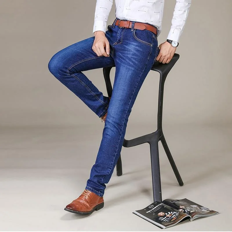 Functional Wear Men's Slim Fit Business Classic Stretch Jeans