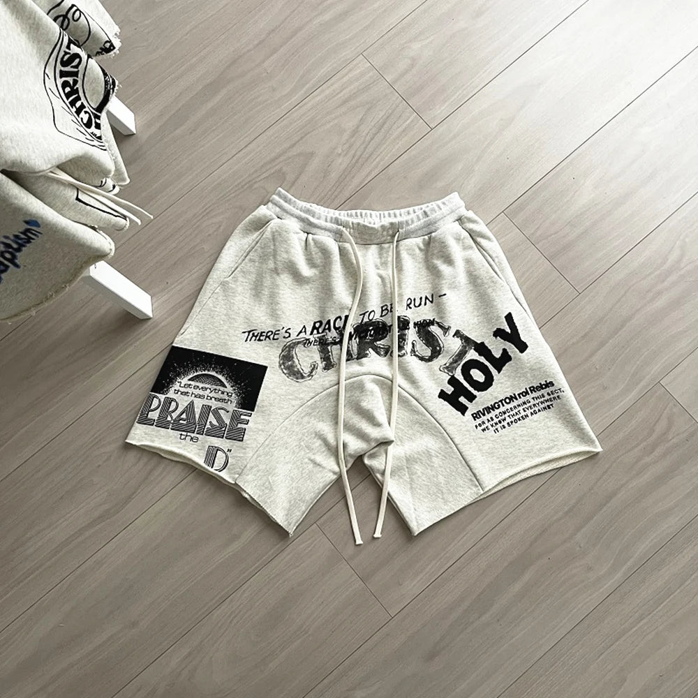 Streetwear Y2K RRR123 Loose Baggy Short Sweatpants Cargo Pants - Men's Shorts