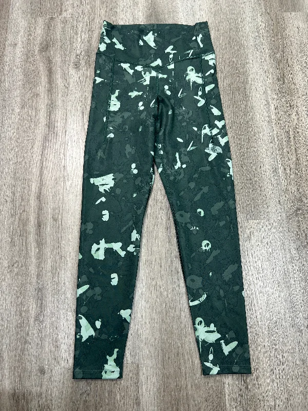 Easy Fashion Athletic Leggings By The North Face In Green, Size: M
