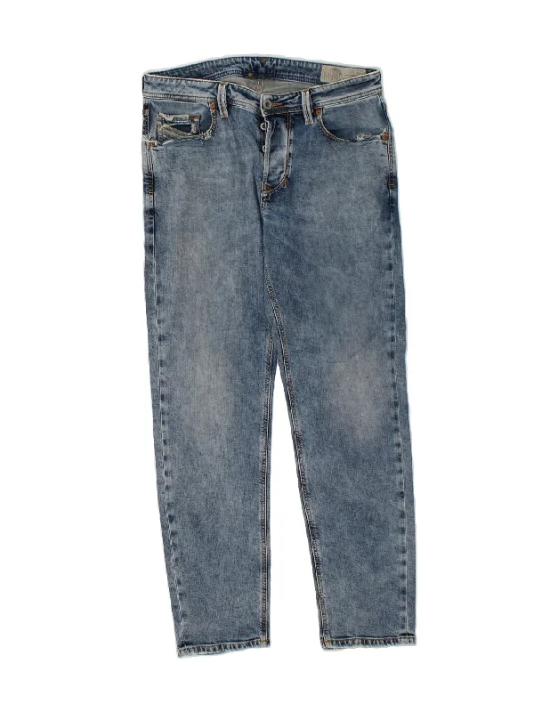 Relaxed Fit DIESEL Mens Larkee-Beex Regular Tapered Jeans W31 L30 Blue Cotton