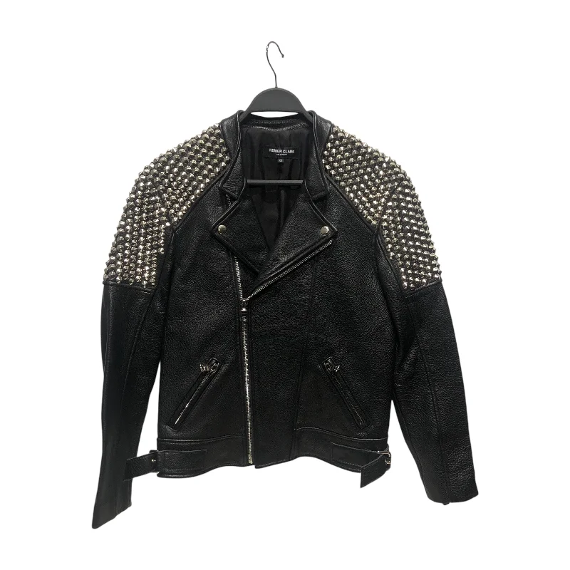 Modern Casuals KEISER CLARK /Leather Jkt/XS/Leather/BLK/STUDDED LEATHER JACKET
