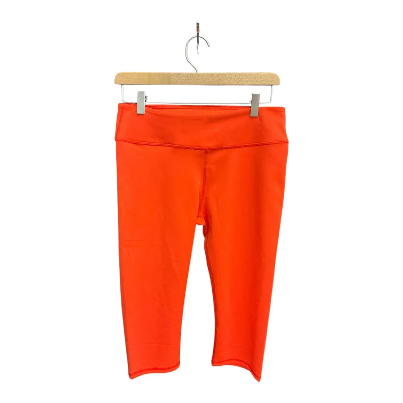 Timeless Apparel Athletic Capris By Fabletics In Orange, Size: M