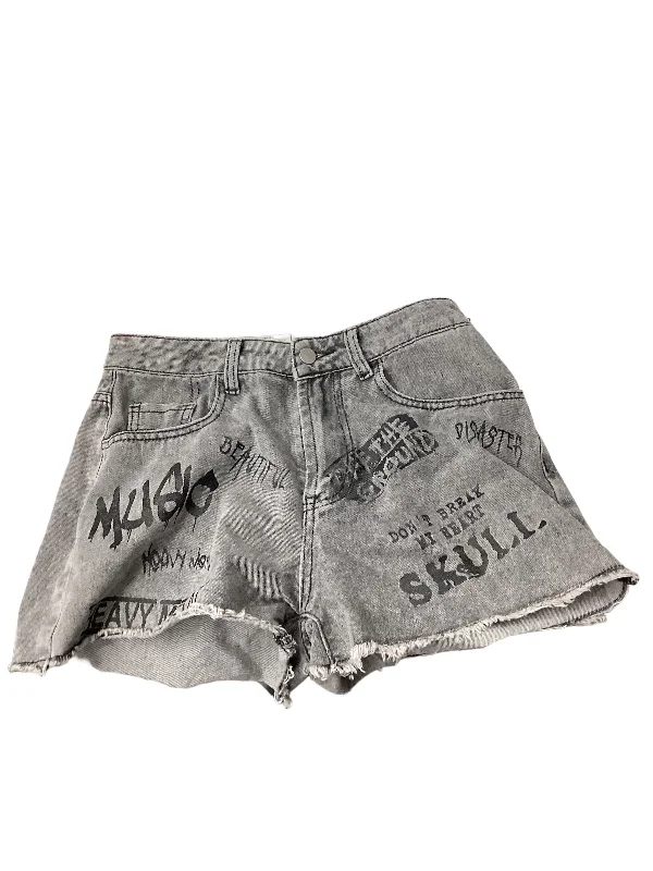 Casual Knitwear Grey Shorts Romwe, Size M