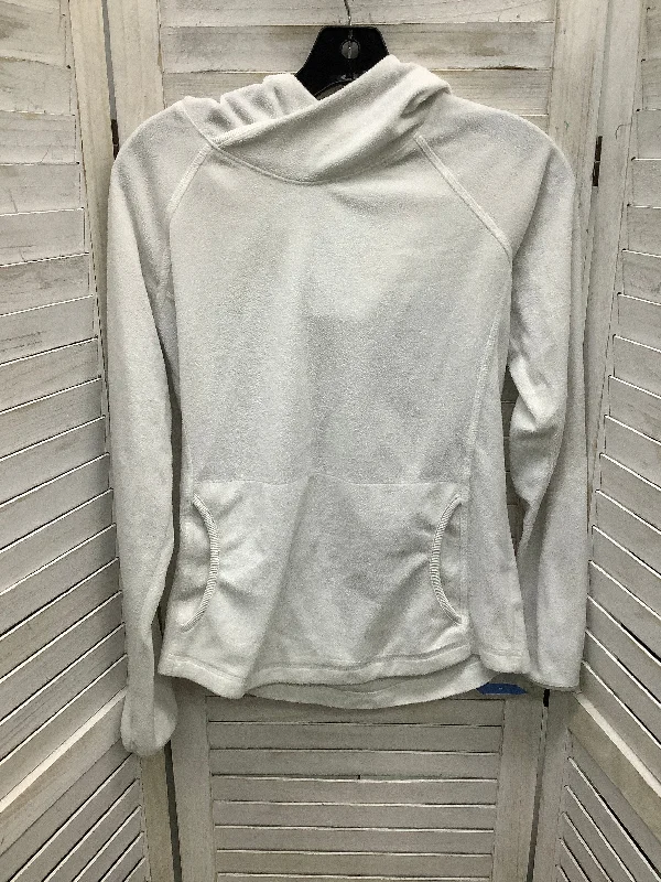 Sports Pants Athletic Top Long Sleeve Hoodie By Columbia In White, Size: S