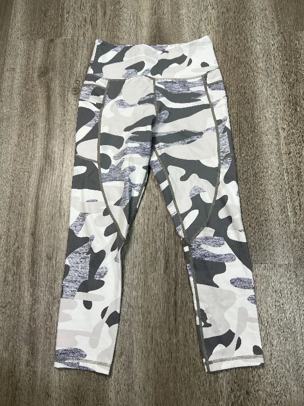 Casual Comfort Athletic Leggings By Zyia In Camouflage Print, Size: S