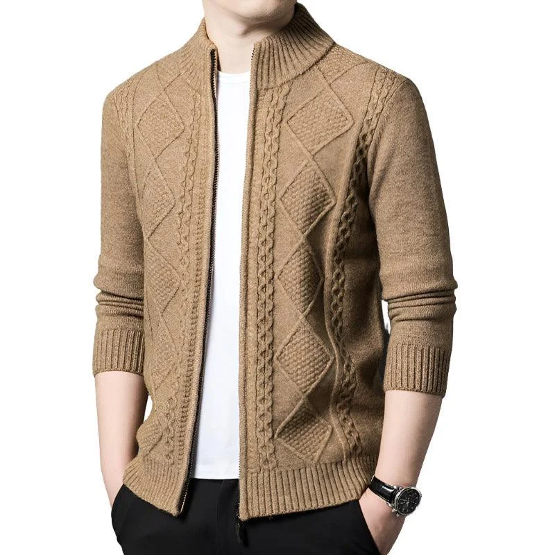 Casual Half Turtleneck Zipper Jacket