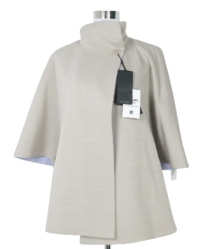 Urban Comfort Cinzia Rocca Beige & Lilac Reversible Jacket sz 6