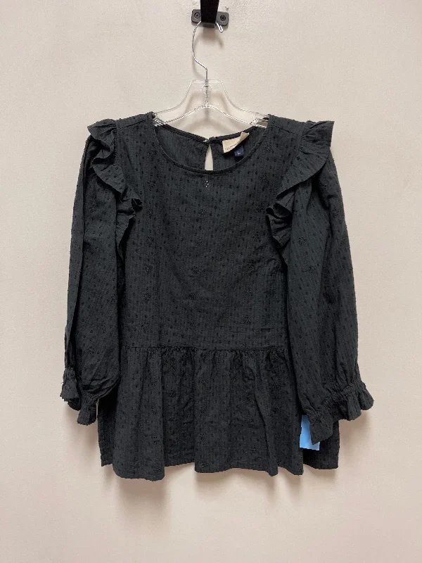 Active Comfort Top Long Sleeve By Universal Thread In Black, Size: L