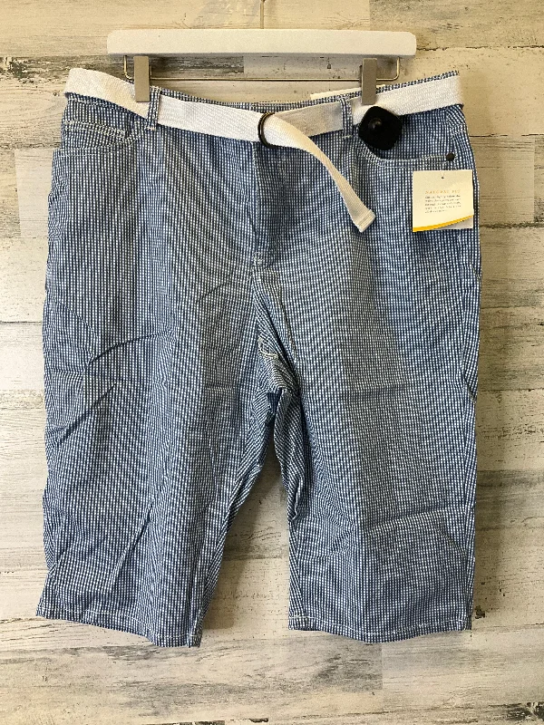 Sporty Wardrobe Blue Shorts Croft And Barrow, Size 16