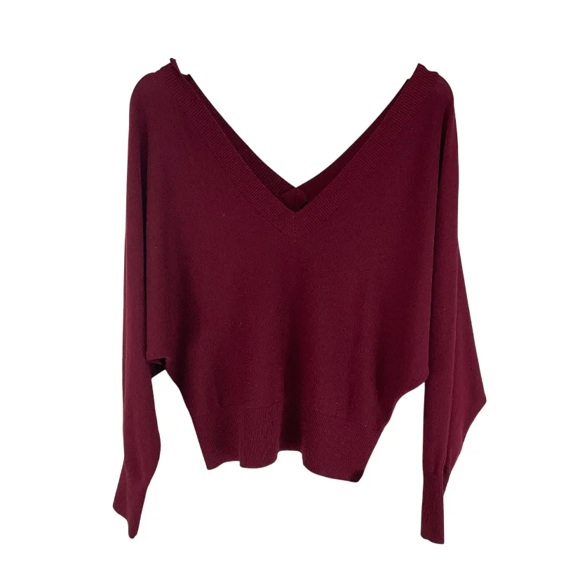 Classic Casual Top Long Sleeve By Express In Red, Size: M