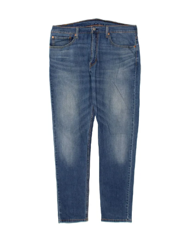 Timeless Apparel LEVI'S Mens 512 Slim Tapered Jeans W36 L34  Blue Cotton