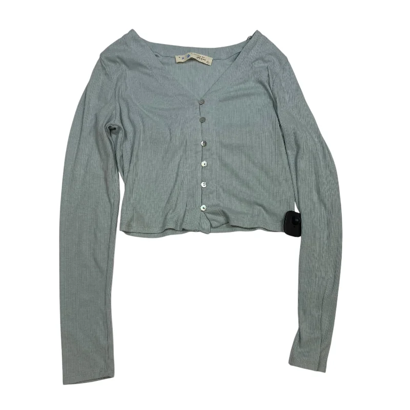 Comfortable Shirts Top Long Sleeve Basic By Her Entire Name says… Grace In Blue, Size: S