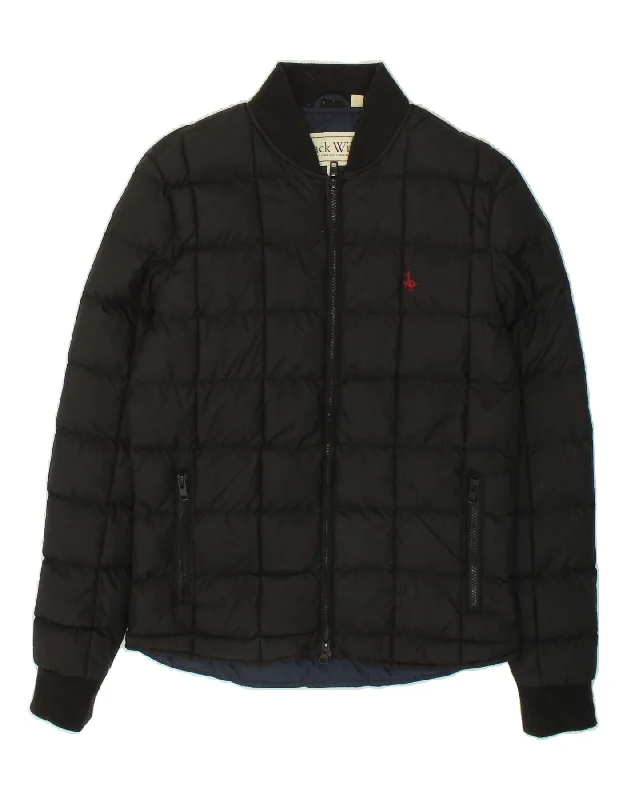 JACK WILLS Mens Padded Jacket UK 34 XS Black Nylon