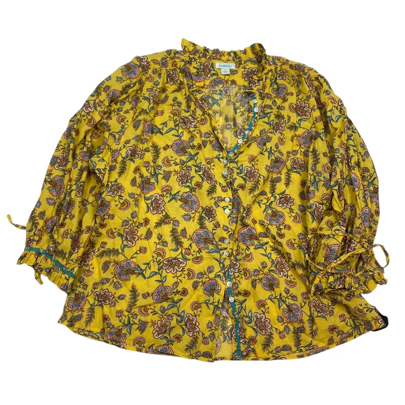 Outdoor Gear Top Long Sleeve By Sundance In Yellow, Size: L