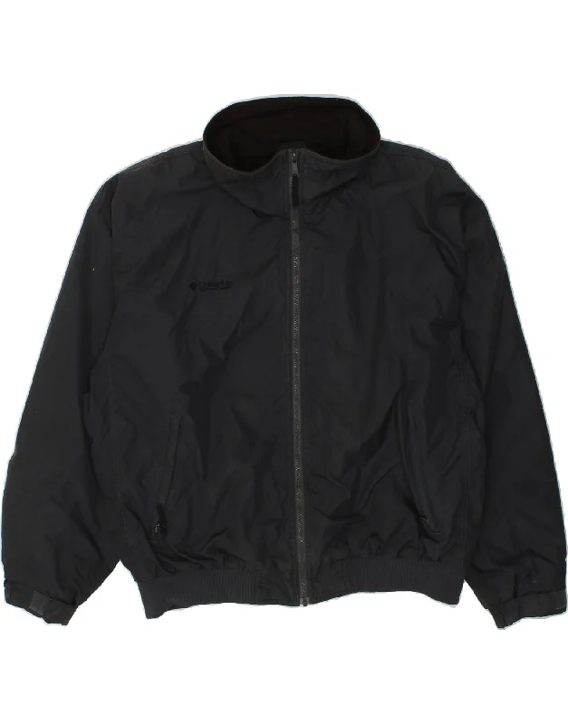 All-Day Wear COLUMBIA Mens Bomber Jacket UK 42 XL Navy Blue Nylon