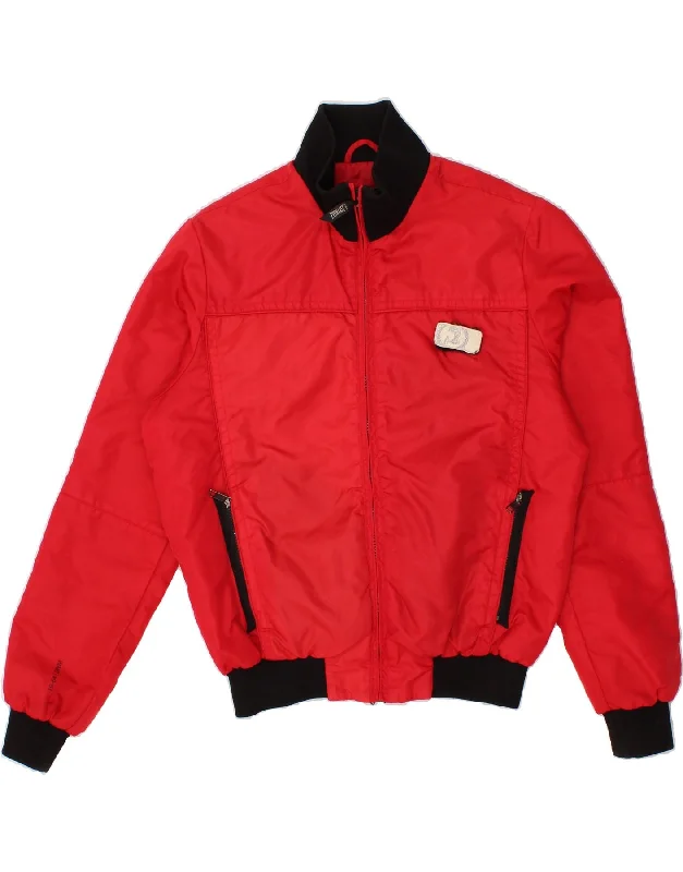 Outdoor Wear YELL! Mens Bomber Jacket UK 40 Large Red Nylon