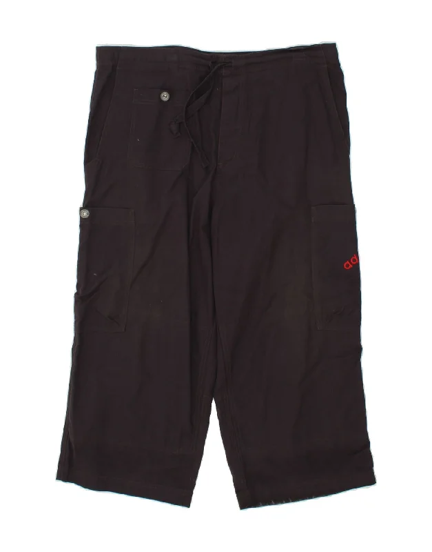 Soft T-Shirts ADIDAS Mens Capri Cargo Trousers Large W36 L22 Black Cotton