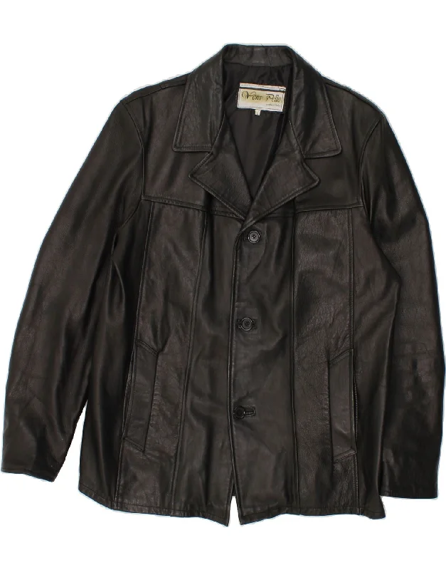 Comfortable Shoes VINTAGE Mens Leather Jacket UK 40 Large Black Leather