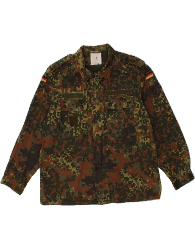 Sporty Chic VINTAGE Mens Military Jacket UK 40 Large Khaki Camouflage