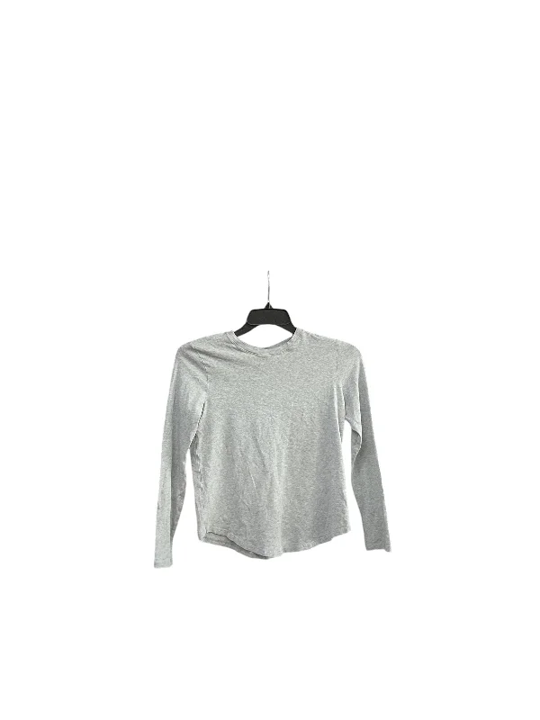 Street Style Athletic Top Long Sleeve Crewneck By Lululemon In Grey, Size: 8