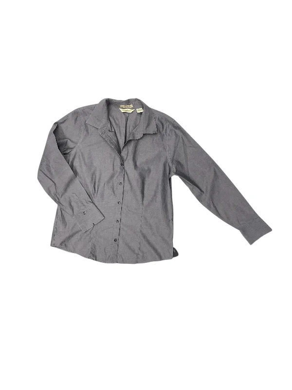 Urban Gear Top Long Sleeve By Eddie Bauer In Grey, Size: L