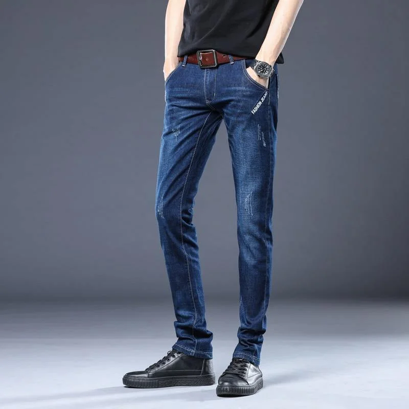Simple Styles Men's Formal Slim Fit Denim Jeans