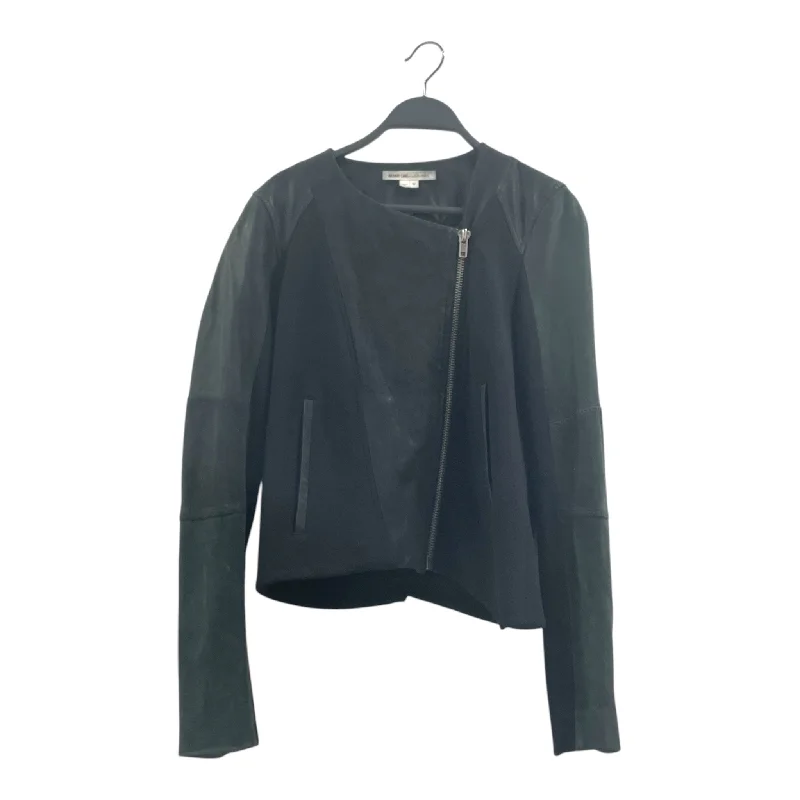 Casual Wear Helmut Lang/Leather Jkt/M/Leather/BLK/FADED/WAZHED ARM/POLY/BIKER