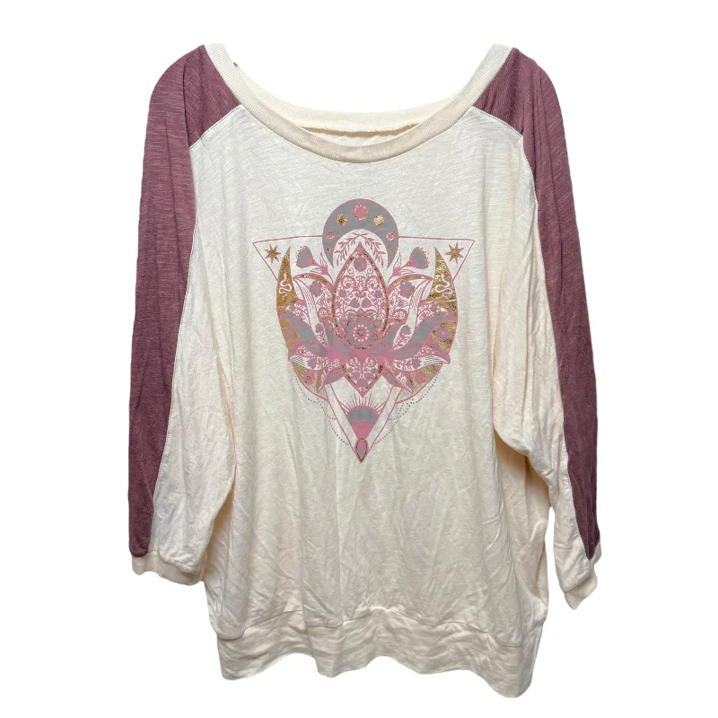 Functional Wear Super Soft Top Long Sleeve By Torrid In Cream, Size: 2x