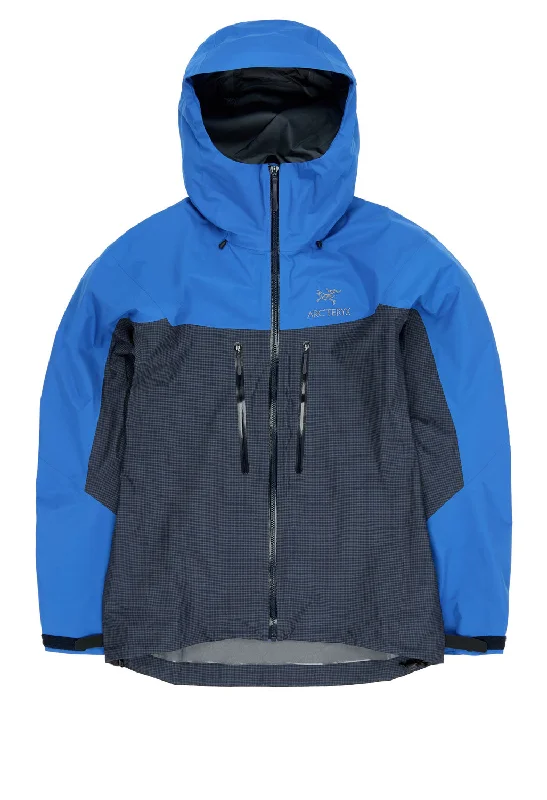 Soft Layers Arc'teryx Men's Alpha Jacket - Black Sapphire / Vitality