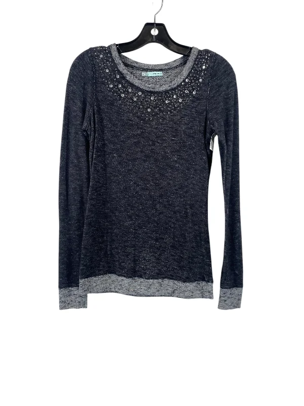Relaxed Fit Top Long Sleeve By Maurices In Black, Size: Xs