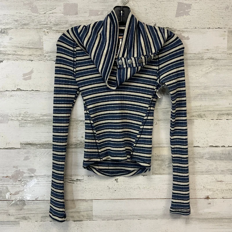 Top Long Sleeve By Free People In Blue, Size: Xs