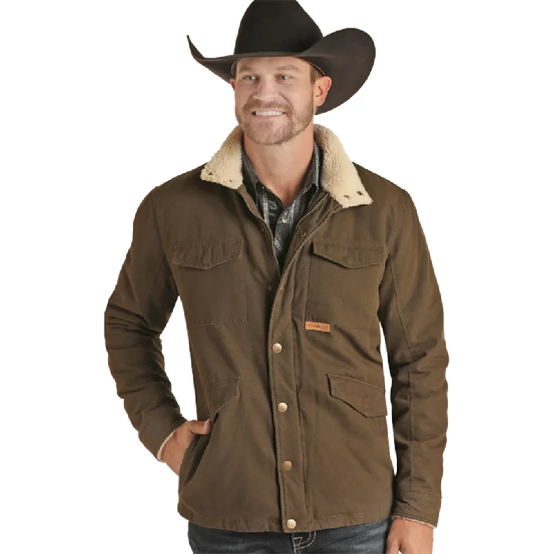Effortless Comfort Panhandle Brushed Olive Canvas Jacket